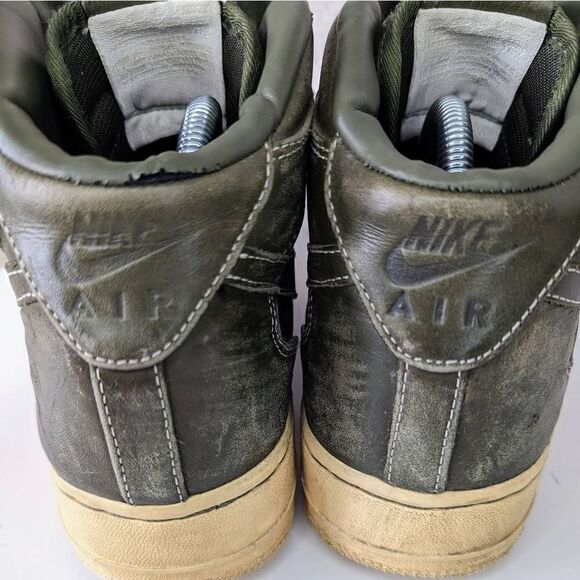 Nike Air Force 1 Premium Work Boot Dark Green Men's Size 9.5 - Picture 8 of 14